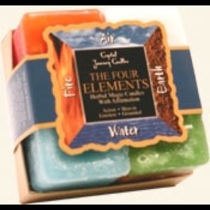 Crystal Journey Candles Herbal Gift - 4 Elements